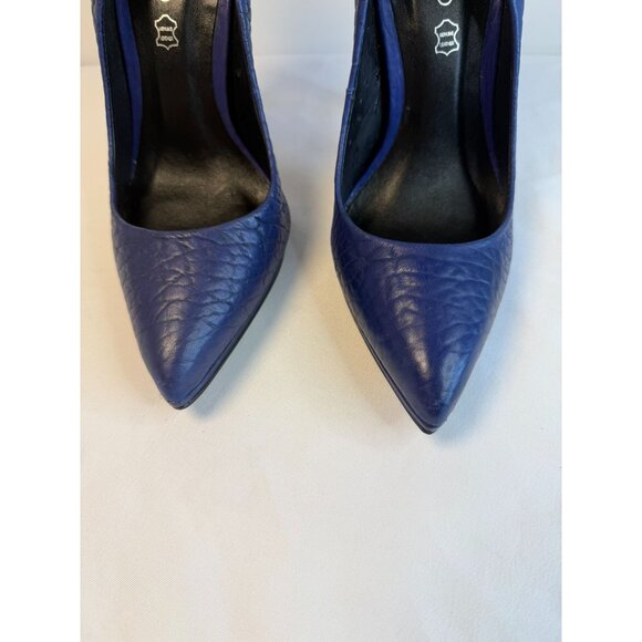 Aldo Kristina Size 7 Medium Blue Pumps Formal High Stiletto Heel Dressy Party - Picture 4 of 16